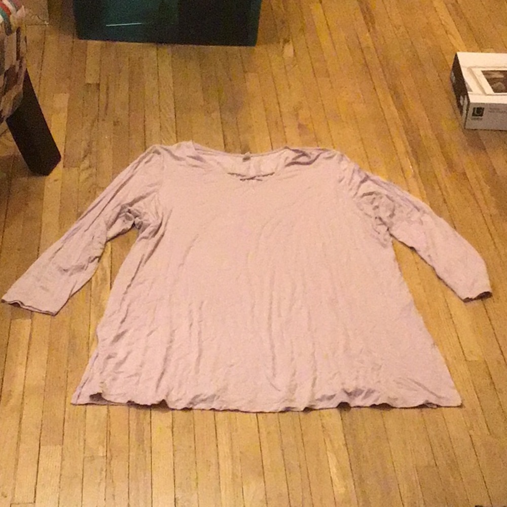 Lavender long sleeve tunic.
